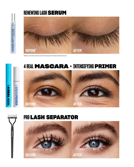 Gentle yet effective - this sensitive-safe lash routine helps restore lash health while enhancing your natural lash look during the holidays and beyond.
