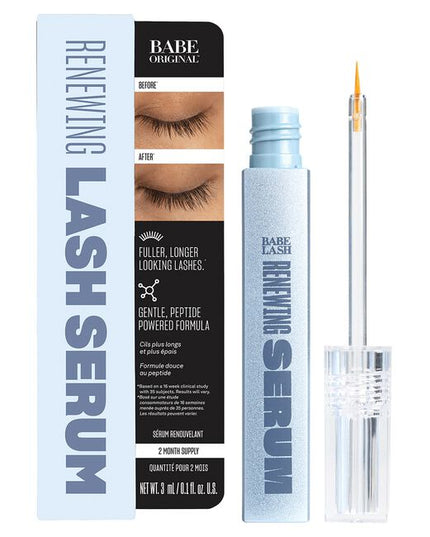 Meet Babe Original's most innovative lash serum formula yet, fueled by Babe Original's exclusive Bio-6 Peptide Complex™ and nourishing botanicals for fuller, longer-looking lashes in as little as 8 weeks.
