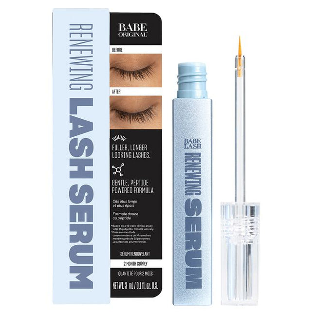 Meet Babe Original's most innovative lash serum formula yet, fueled by Babe Original's exclusive Bio-6 Peptide Complex™ and nourishing botanicals for fuller, longer-looking lashes in as little as 8 weeks.