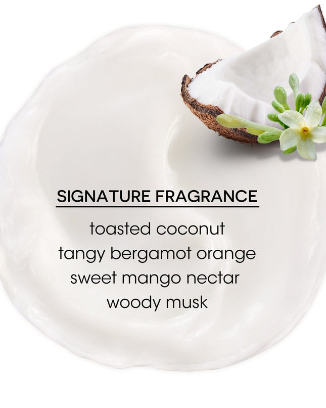 Bain de Terre's Coconut Papaya Conditioner richly conditions & hydrates overly dry, damaged hair. Lavishes hair in beautifying oils & lush botanical scents for soft, sumptuous, silky hair. Paraben-free. Color-safe.