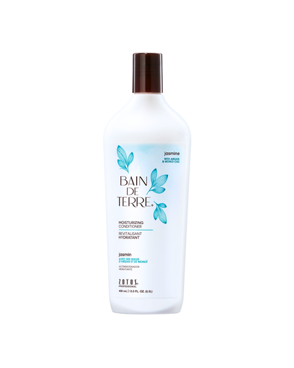 Bain de Terre's Jasmine Conditioner richly conditions & moisturizes dry hair. Lavishes hair in beautifying oils & lush botanical scents for soft, sumptuous, silky hair. Paraben-free. Color-safe.