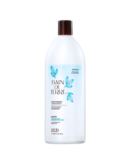 Bain de Terre's Jasmine Conditioner richly conditions & moisturizes dry hair. Lavishes hair in beautifying oils & lush botanical scents for soft, sumptuous, silky hair. Paraben-free. Color-safe.
