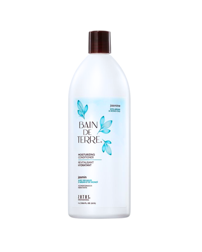 Bain de Terre's Jasmine Conditioner richly conditions & moisturizes dry hair. Lavishes hair in beautifying oils & lush botanical scents for soft, sumptuous, silky hair. Paraben-free. Color-safe.