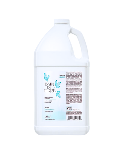 Bain de Terre's Jasmine Shampoo luxuriously cleanses & moisturizes dry hair. Lavishes hair in beautifying oils & lush botanical scents for soft, sumptuous, silky hair. Paraben-free. Color-safe.
