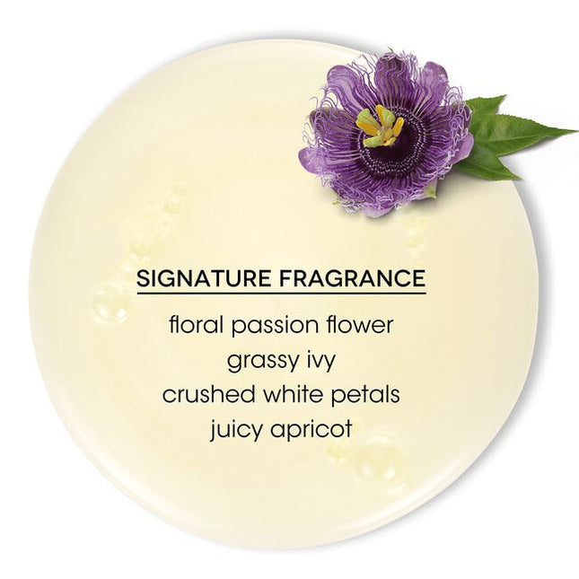 Bain de Terre's Passion Flower Shampoo luxuriously cleanses & preserves vibrancy of color-treated hair by 83%.* Lavishes hair in beautifying oils lush botanical scents for soft, sumptuous, silky hair. Paraben-free. Color-safe.