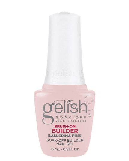 Gelish's Brush-On Builder is an all-in-one gel product that can extend, overlay, build, and create nail art. The LED cured gel coat has a unique self-leveling formula that provides perfect control to prevent sidewall flooding!