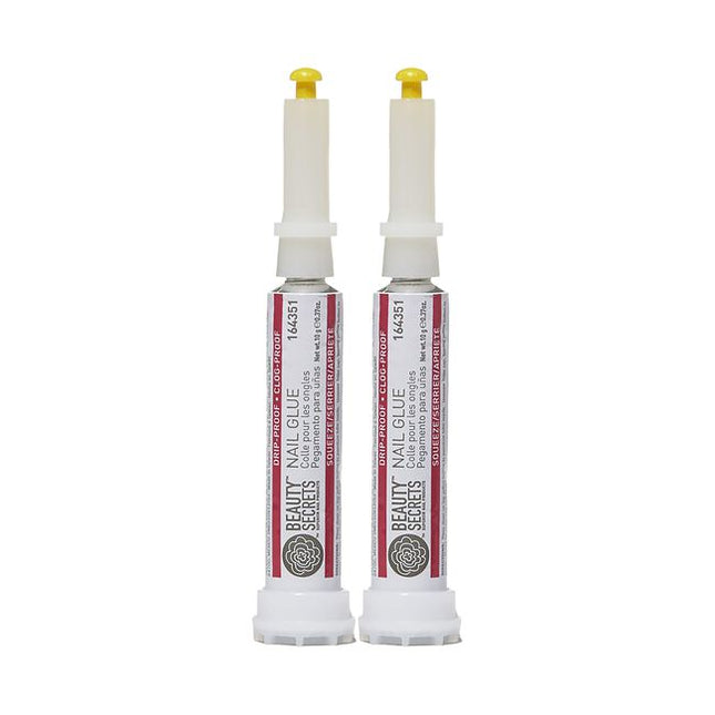 Make sure your next mani sticks with Beauty Secrets Drip and Clog Proof Nail Glue! This powerful formula bonds instantly to your nails, creating a secure grip for any press-on manicures or an air-tight seal to keep broken nails in place. 