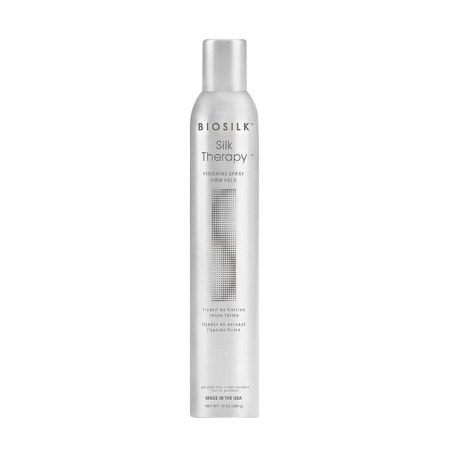Farouk BioSilk Finishing Spray Firm Hold provides all day hold and support. Add shine to your hair with this fast-drying, weightless formula fortified with silk.