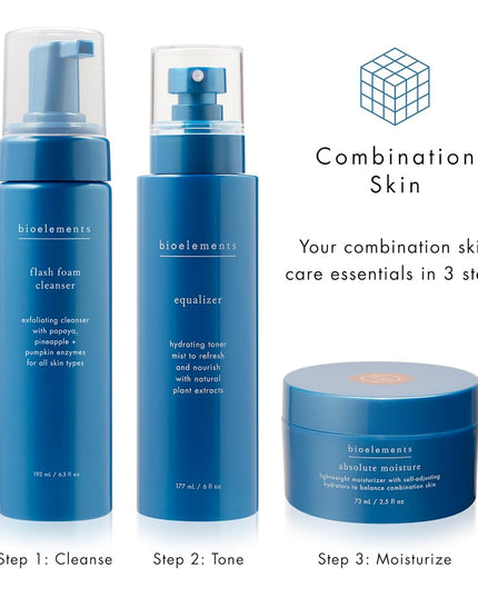 Exfoliating facial cleanser for all skin types cleanses and exfoliates in a single step.