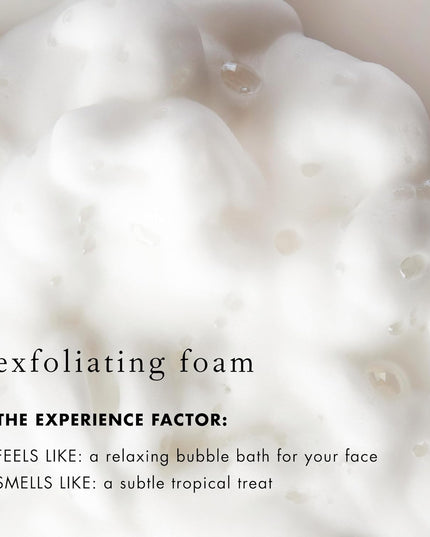Exfoliating facial cleanser for all skin types cleanses and exfoliates in a single step.