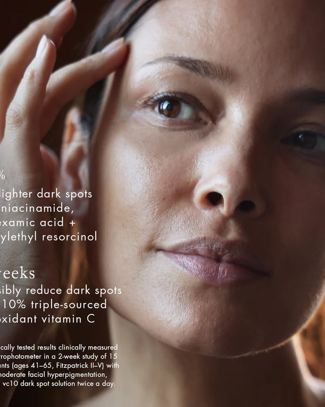 A precision hyperpigmentation treatment with 3% niacinamide + 10% vitamin C.