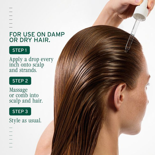 This serum delivers immediate and 24-hour clinical hydration*, effectively restoring scalp health and supporting its natural moisture barrier. It transforms dry, uncomfortable scalps, leaving hair exceptionally soft, supple, and manageable without any greasy residue or weigh-down. It enhances the client experience by providing a serene and effective solution for overall hair wellness and health.