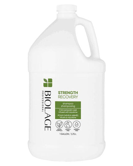 Strength Recovery Shampoo for Damaged Hair is a gentle, fortifying cleanser infused with a micro-dosed concentrate of olive squalane and vegan proteins. This shampoo is designed to reduce breakage and add strength to damaged strands while detangling and providing supreme softness and hydration. With regular use, it helps restore hair’s natural movement and softness, making it 3x stronger after just one use*.