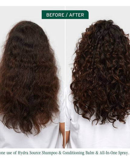 All-In-One Multi-Benefit Spray for All Hair Types is a lightweight, fast-absorbing leave-in spray that serves as the ultimate primer for all hair types. Infused with a nourishing concentrate of pressed coconut oil, this versatile spray provides heat protection, enhances shine, softness, and smoothness, while also controlling frizz, static, and flyaways. It effectively seals split ends and offers 14 times more conditioning, smoother hair, and better detangling compared to non-conditioning shampoo*.