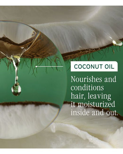 All-In-One Multi-Benefit Spray for All Hair Types is a lightweight, fast-absorbing leave-in spray that serves as the ultimate primer for all hair types. Infused with a nourishing concentrate of pressed coconut oil, this versatile spray provides heat protection, enhances shine, softness, and smoothness, while also controlling frizz, static, and flyaways. It effectively seals split ends and offers 14 times more conditioning, smoother hair, and better detangling compared to non-conditioning shampoo*.