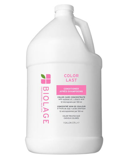 The Biolage ColorLast Conditioner for Color-Treated Hair is a low-pH conditioner specifically formulated to maintain salon color while providing exceptional care for color-treated hair. Infused with a precise blend of soybean oil and stearic acid, this conditioner offers a micro-dosed color care concentrate that helps protect and preserve the depth and brilliance of your hair color.