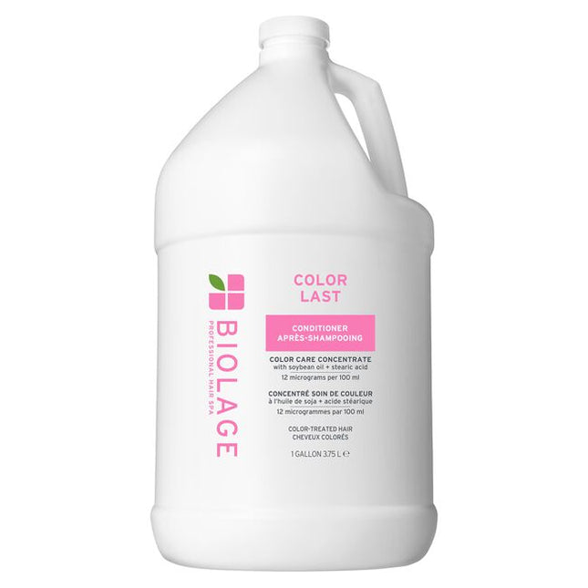 The Biolage ColorLast Conditioner for Color-Treated Hair is a low-pH conditioner specifically formulated to maintain salon color while providing exceptional care for color-treated hair. Infused with a precise blend of soybean oil and stearic acid, this conditioner offers a micro-dosed color care concentrate that helps protect and preserve the depth and brilliance of your hair color.