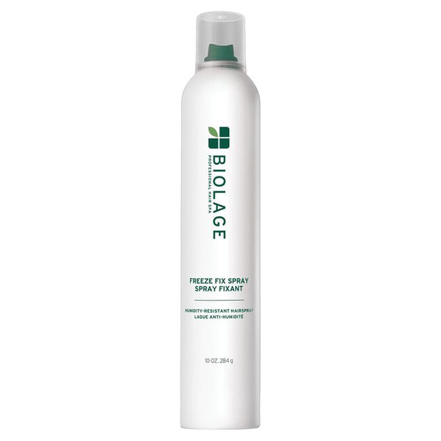 Freeze Fix Humidity-Resistant Hairspray is a firm-hold, fast-drying hairspray designed to provide all-day support and aerial control for all hair types. It effectively combats humidity, reducing frizz by 76% for up to 24 hours*, while delivering supreme shine and anti-frizz smoothing control. This vegan, cruelty-free formula is also paraben-free, mineral oil-free, and colorant-free, making it suitable for color-treated hair.