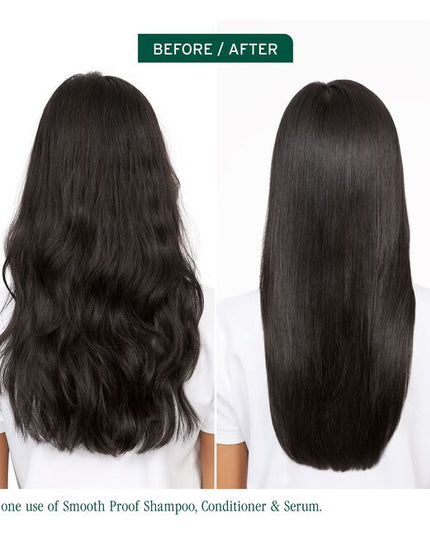 SmoothProof Shampoo by Biolage is a specially formulated shampoo designed to gently cleanse and instantly nourish hair that is prone to frizz. Micro-dosed with a concentrate of camellia oil and glycerin, this shampoo provides the perfect amount of nourishment and smoothness, taming unruly hair and preventing frizz by creating a protective layer around each strand.