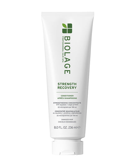 Strength Recovery Conditioning Cream is a rinse-off conditioner for damaged hair that strengthens for shiny-looking and softer-feeling hair. This conditioner has a creamy texture that leaves hair stronger after one use with 3X more moisture*.
