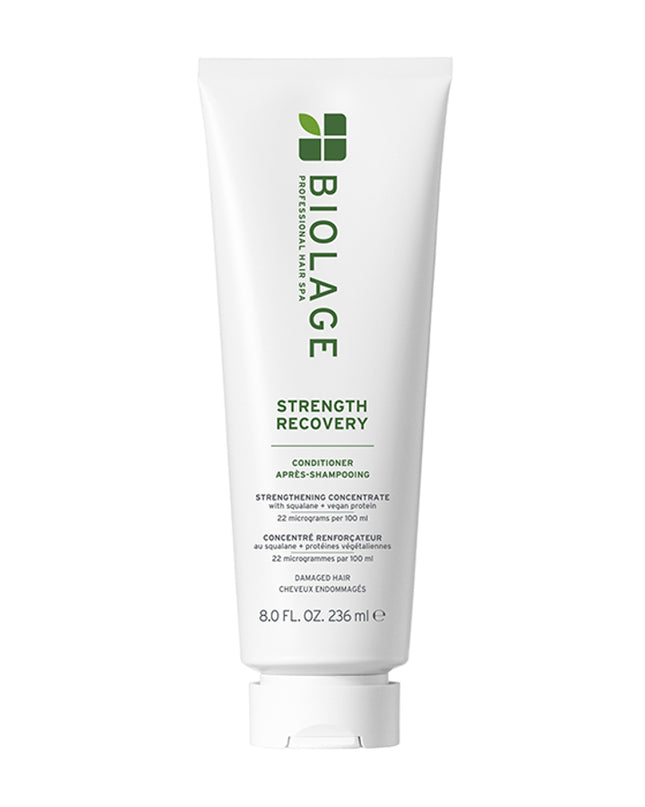 Strength Recovery Conditioning Cream is a rinse-off conditioner for damaged hair that strengthens for shiny-looking and softer-feeling hair. This conditioner has a creamy texture that leaves hair stronger after one use with 3X more moisture*.