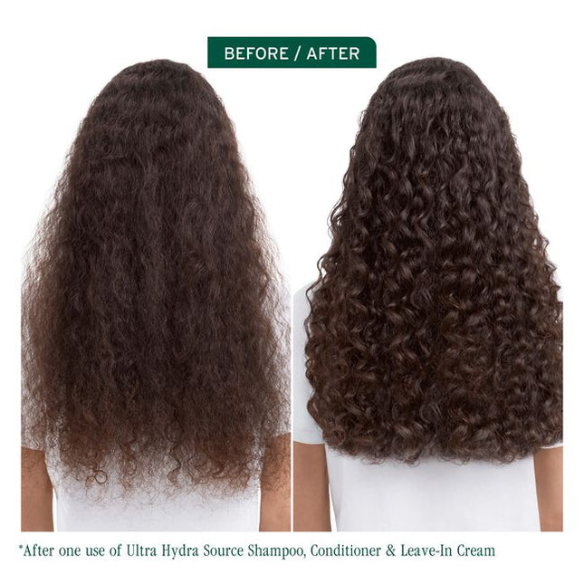 Ultra Hydra Source Conditioner for Very Dry Hair is an intensely hydrating conditioning balm formulated with cold-pressed Cupuaçu Butter and filtered salicylic acid. It is designed to replenish and retain moisture in very dry, thick, or coarse hair, leaving it supremely soft, smooth, and manageable. This conditioner provides up to 72 hours of moisture and frizz control*, delivering 6X more moisture after just one use**.