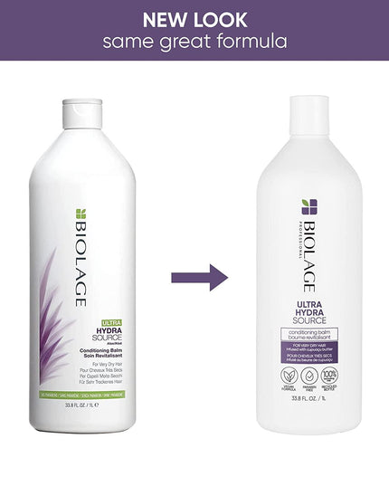 Biolage Ultra HydraSource Conditioner adds shine and moisture. Inspired by the aloe plant that never seems to dry, the conditioner helps optimize moisture balance, intensely conditioning for healthy looking hair. Instantly renews moisture for healthy looking hair.