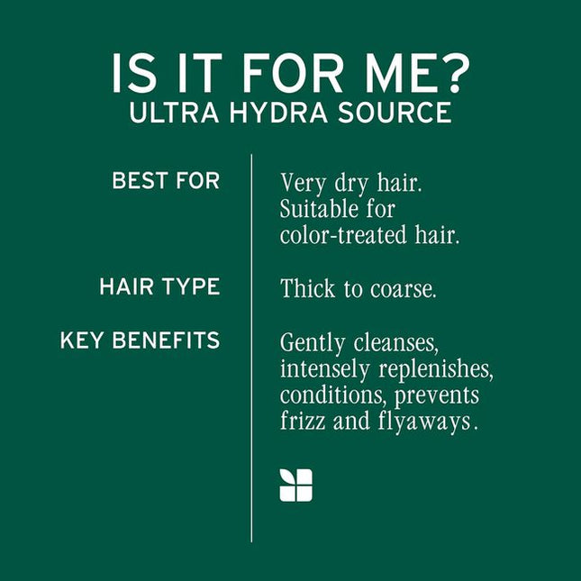 Immerse your hair in the ultimate ritual of deep hydration and transformative care with the Biolage UltraHydra Source Kit. Specifically crafted for very dry, thick, or coarse hair, this advanced collection is rooted in bio-science and nature, delivering an unparalleled moisture experience. 