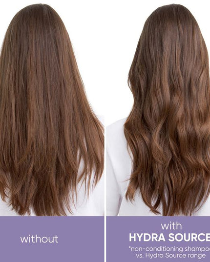 Dry hair often causes frizz and split ends and lacks shine. Inspired by the ever-hydrated, never dry aloe plant, Biolage Hydra source Shampoo helps optimize moisture balance and protect against future damage for healthy looking hair. This salon professional hair treatment gives you up to 15X more moisturized hair after just one application.*