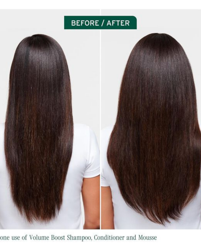 VolumeBoost Kit Includes:

(1) - VolumeBoost Shampoo, 13.5 fl. oz.
(1) - VolumeBoost Conditioner, 13.5 fl. oz.
(1) - Strength Recovery Repairing Spray, 1 fl. oz.