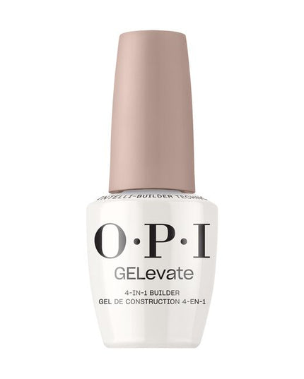 Formulated with OPI Intelli-Builder Technology™ to brilliantly adhere GELevate™ Soft Gel Tips, fill extensions and overlays, create strong and durable overlays, and build short and medium nail length, this genius builder does it all.