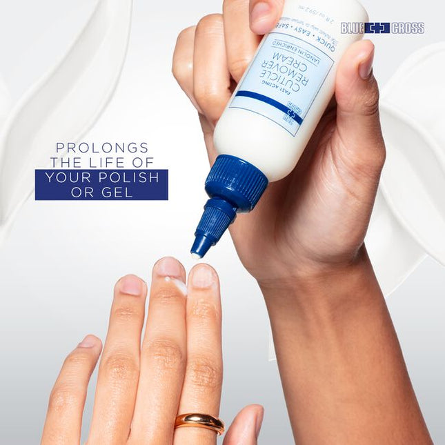 For 90+ years Blue Cross Professional Nail Care has been the preferred choice of manicurists, cosmetologists, nail artists, influencers, and beauticians for cuticle care and nail health - leaving nail beds clean, bright, moisturized, and nourished.
