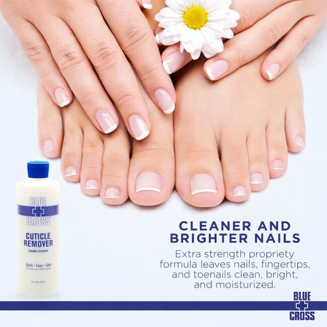For 90+ years Blue Cross Professional Nail Care has been the preferred choice of manicurists, cosmetologists, nail artists, influencers, and beauticians for cuticle care and nail health - leaving nail beds clean, bright, moisturized, and nourished.