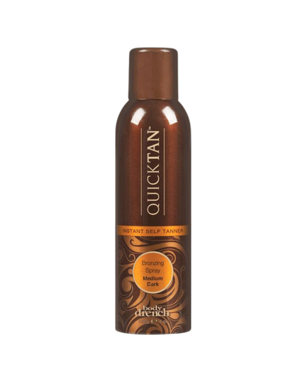 This fast-drying, non-greasy spray provides even coverage and will not fade, streak, smear or give you an orange appearance. Formulated with Aloe Extract (rich in vitamins and amino acids), Black Walnut Extract (rich in Tannin) and Chamomile Extract (to condition skin), Quick Tan will give you a long-lasting bronze tan for up to five days. Perfect for men and women, Quick Tan can be used on both the face and body for a natural-looking healthy glow.