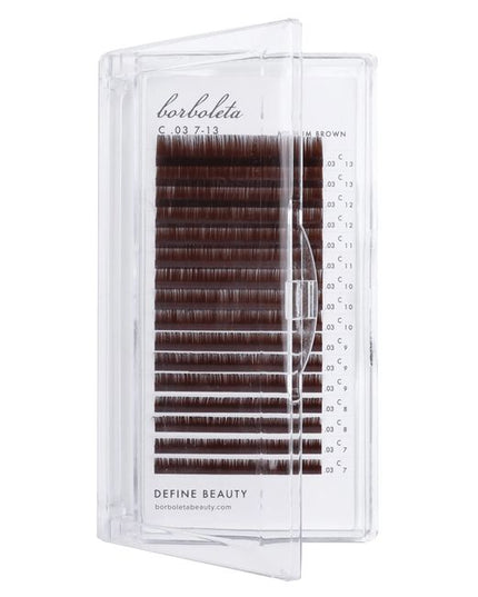 Meet the softer side of lash artistry. Borboleta's Brown Lashes are officially here! Burnt Walnut Lashes are a deep, rich tone with extra depth. 