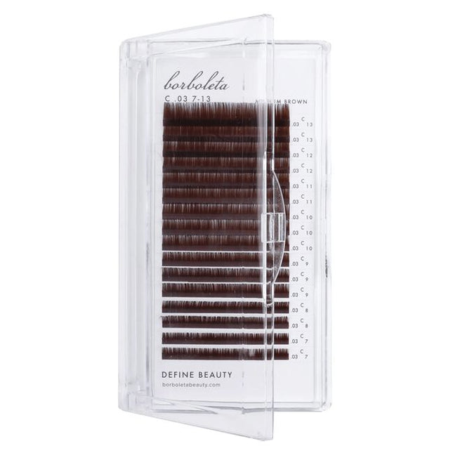 Meet the softer side of lash artistry. Borboleta's Brown Lashes are officially here! Burnt Walnut Lashes are a deep, rich tone with extra depth. 