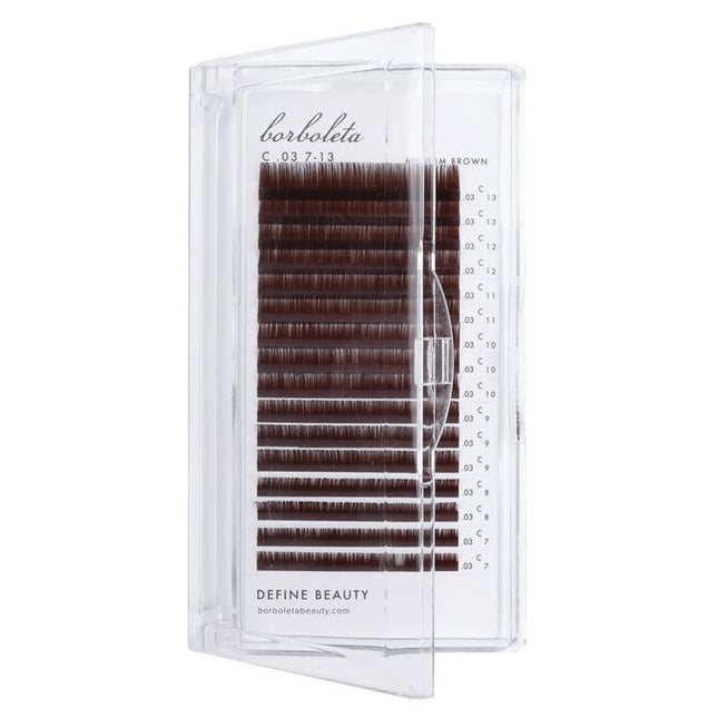 Meet the softer side of lash artistry. Borboleta's Brown Lashes are officially here! Meadow Brown Lashes are a light, golden finish that brightens the eye and softens the entire look.