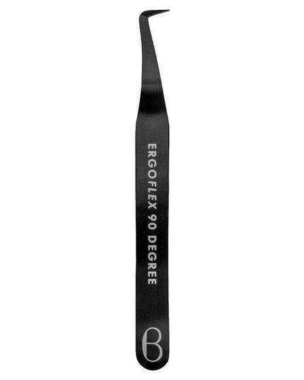 ErgoFlex Tweezers feature Borboleta's patent-pending neck technology, reducing the force needed to maintain tension while lashing.