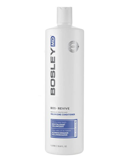 BosRevive Volumizing Conditioner is uniquely formulated for those who want to help restore visibly thinning hair. Weightless, daily conditioner containing DHT inhibitors infuses body and shine without weighing the hair down. Saw Palmetto, a natural DHT-blocker, works with Niacin to help revitalize the hair and reduce shedding while Biotin and Panthenol help strengthen hair strands. Hair appears fuller and nourished with more volume.