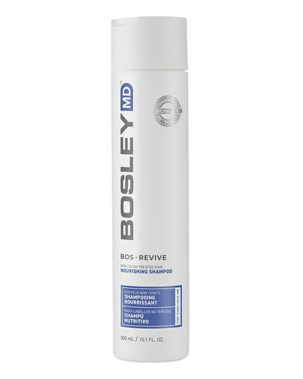 BosRevive Nourishing Shampoo is uniquely formulated for those who want to help restore visibly thinning hair. Sulfate-free shampoo removes build-up, such as DHT, from the scalp surface, while cleansing hair of product build-up and pollution. Pumpkin Seed Extract and Saw Palmetto, natural DHT-blockers, combine with Rosemary Extract and Panthenol to help reduce scalp inflammation, increase scalp circulation and strengthen the hair to promote healthy hair growth.