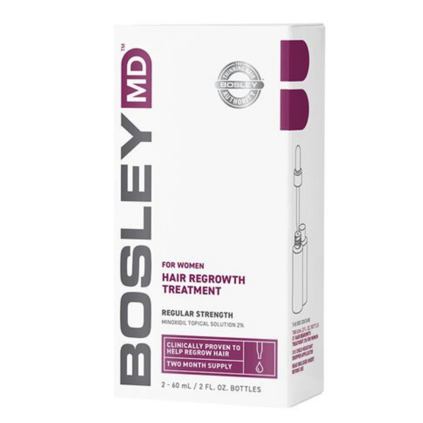 BosleyMD - Women's Hair Re-growth Treatment 2% Dropper