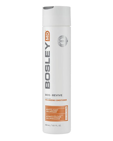 After shampooing, emulsify conditioner in hands, evenly distribute on wet hair with focus on mid-shaft and ends. Leave in up to five minutes and rinse. Follow with BosleyMD treatment products.