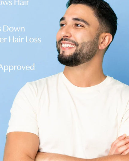 Hair Regrowth Treatment with Minoxidil formulated exclusively for Men is a leave-in, FDA-approved treatment clinically proven to regrow hair and slow down further hair loss.