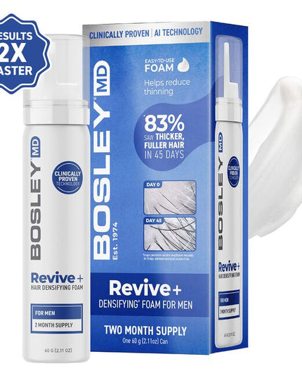 Give Thinning Hair The Finger! Get thicker, fuller-looking hair in as little as 45 days with this breakthrough hair growth technology co-created by Bosley Doctors and Yuva Biosciences. It is the first ever thinning hair solution formulated using artificial intelligence. AI processed thousands of compounds to identify the exact molecule need to support healthy mitochondria.†