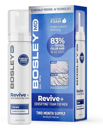 Give Thinning Hair The Finger! Get thicker, fuller-looking hair in as little as 45 days with this breakthrough hair growth technology co-created by Bosley Doctors and Yuva Biosciences. It is the first ever thinning hair solution formulated using artificial intelligence. AI processed thousands of compounds to identify the exact molecule need to support healthy mitochondria.†