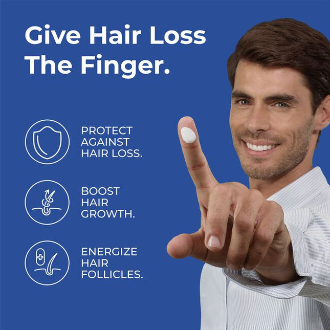Give Thinning Hair The Finger! Get thicker, fuller-looking hair in as little as 45 days with this breakthrough hair growth technology co-created by Bosley Doctors and Yuva Biosciences. It is the first ever thinning hair solution formulated using artificial intelligence. AI processed thousands of compounds to identify the exact molecule need to support healthy mitochondria.†