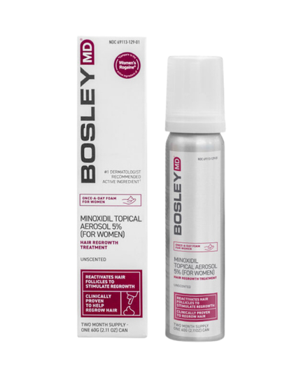 Clinically proven to regrow hair and slow down further hair loss, Hair Regrowth Treatment with Minoxidil formulated exclusively for Women is a leave-in, FDA-approved treatment available in an easy-to-apply foam application. 2 month supply.