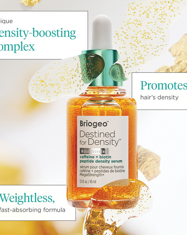 Lightweight, fast-absorbing serum that helps promote hair’s density and encourages nutrient-rich microcirculation to the scalp.