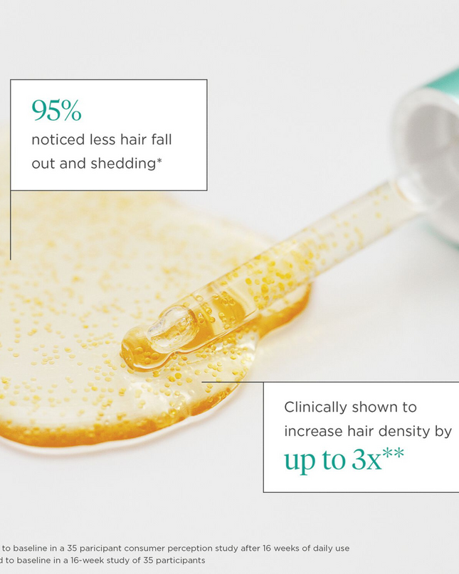 Lightweight, fast-absorbing serum that helps promote hair’s density and encourages nutrient-rich microcirculation to the scalp.