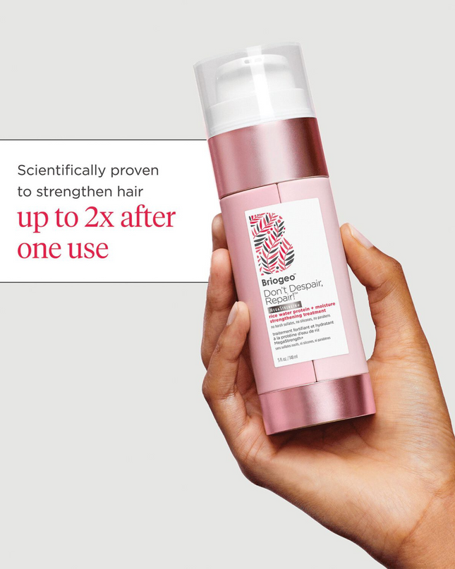 An intensive hair treatment that delivers the optimal balance of protein + moisture to double the strength of hair after one use.